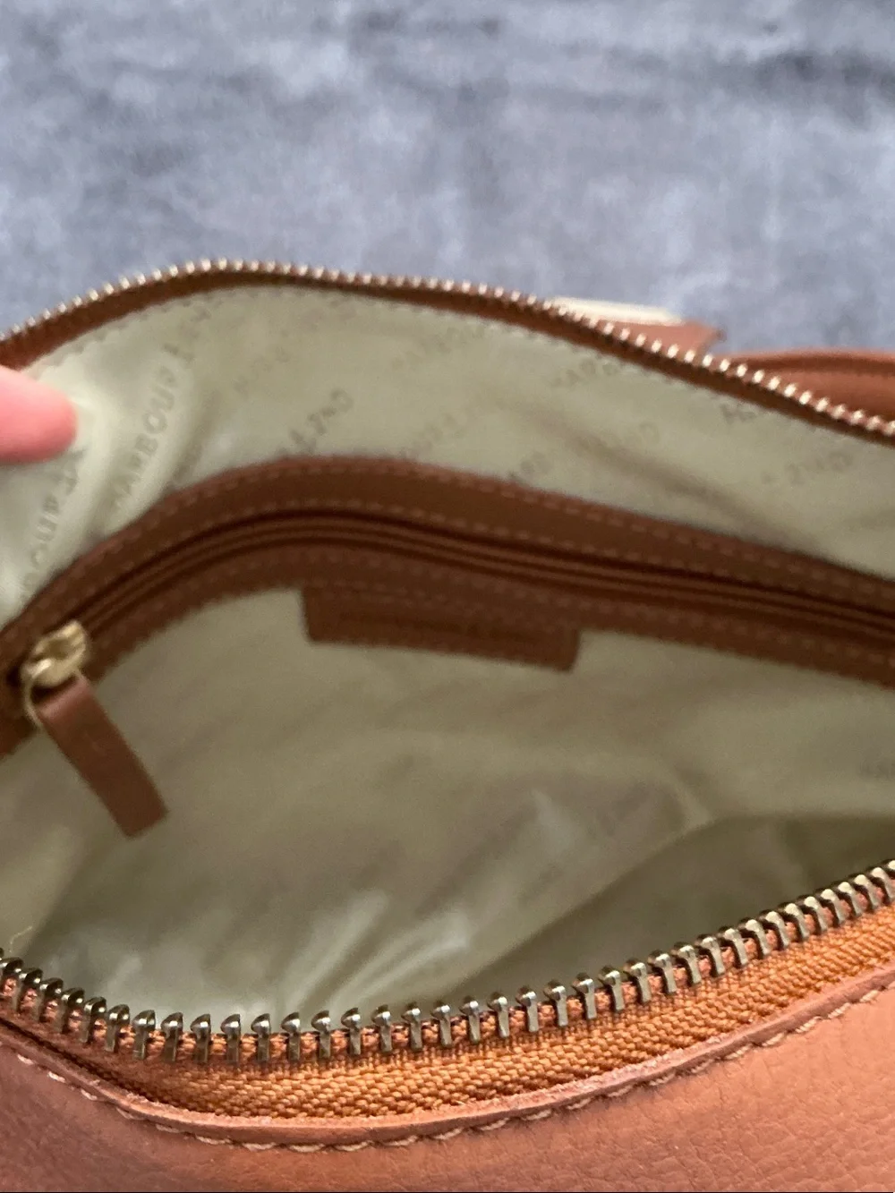 NWT Harbour 2ND Structured Tan Leather Shoulder Bag with Detachable Strap
